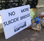 No More Suicide Bridge sign