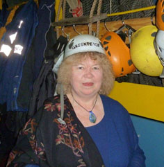 Jean on board the Arctic Sunrise