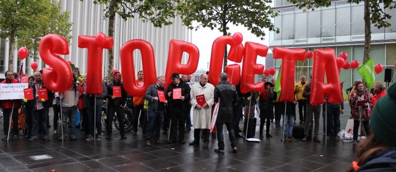 Protests against CETA in Luxembourg